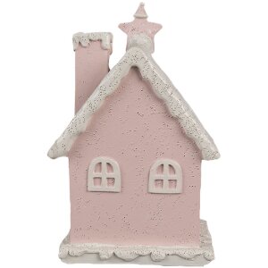 Clayre & Eef 6PR4199 Dekoration Haus mit LED 10x8x15 cm