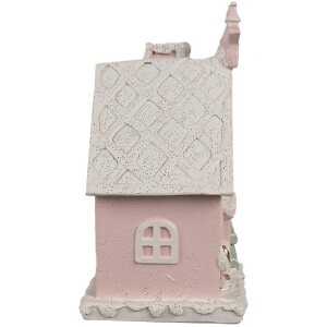 Clayre & Eef 6PR4199 Dekoration Haus mit LED 10x8x15 cm