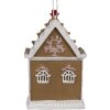 Clayre & Eef 6PR4215 Dekoration Anhänger Haus 6x4x9 cm