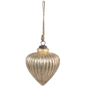 Clayre & Eef 6GL4551L Christbaumkugel Ø 16x20 cm