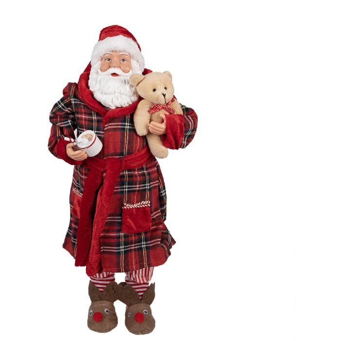 Clayre & Eef 65627 Decorațiune Moș Crăciun 27x13x50 cm