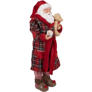 Clayre & Eef 65627 Decorațiune Moș Crăciun 27x13x50 cm