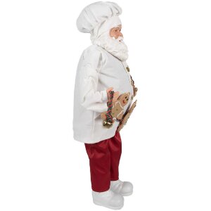 Clayre & Eef 65628 Dekoration Weihnachtsmann 27x13x50 cm