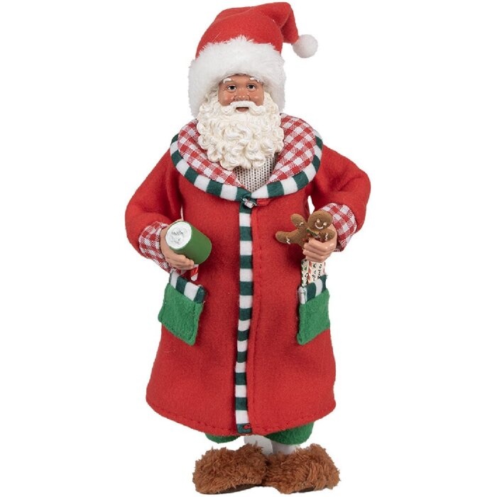 Clayre & Eef 65630 Dekoration Weihnachtsmann 15x9x28 cm