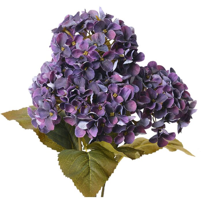 Clayre & Eef 6PL0304 Kunstblume Hortensie Violett Grün 18x16x44 cm