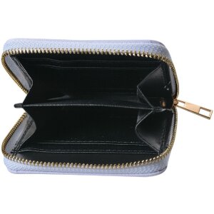 Juleeze JZWA0227 Börse 11x9 cm Weiß Grau PU Portemonnaie mit Katze