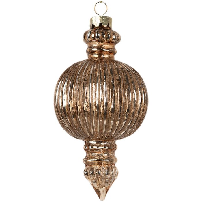 Clayre & Eef 6GL4623 globuri pentru pomul de Crăciun Ø 7x14 cm