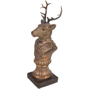 Clayre & Eef 6PR4281 Dekoration Hirsch 10x8x25 cm