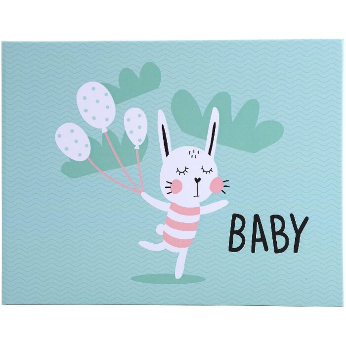Exacompta photo book baby 30 pagini alb 28,5x22 cm verde pastel format peisaj