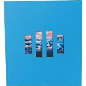 Exacompta Fotoalbum MILANO 29x32 cm 60 Seiten Blau