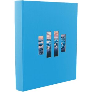 Exacompta Fotoalbum MILANO 29x32 cm 60 Seiten Blau