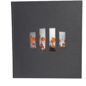 Exacompta Fotoalbum MILANO 29x32 cm, 60 schwarze Seiten -...