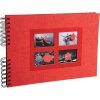 Exacompta 16245E Spiralalbum 50 schwarzen Seiten Passion 32x22 cm Rot