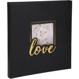 Exacompta 16506E Fotoalbum 60 Seiten schwarz 29x32cm - Love