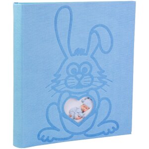 Exacompta Fotoalbum TEDDY 29x32 cm 60 Seiten Blau mit...