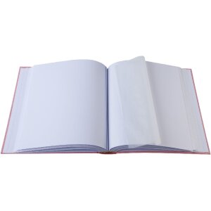 Exacompta 16566E Fotoalbum TEDDY 29x32 cm 60 Seiten weiß Einband Teddybär Rosa