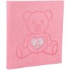 Exacompta 16566E Fotoalbum TEDDY 29x32 cm 60 Seiten weiß Einband Teddybär Rosa