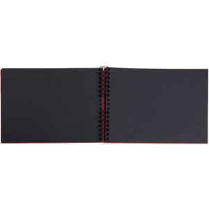 Exacompta 16783E Fotoalbum mit Spiralbindung 50 schwarze Seiten Musicart Rot