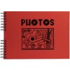 Exacompta 16783E Fotoalbum mit Spiralbindung 50 schwarze Seiten Musicart Rot