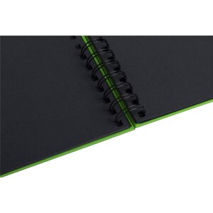 Exacompta 16784E Fotoalbum mit Spiralbindung 50 schwarze Seiten Musicart Grün