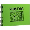 Exacompta 16784E Fotoalbum mit Spiralbindung 50 schwarze Seiten Musicart Grün