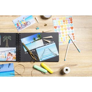 Exacompta 16801E Set Scrapbooking cu album foto 32x22 cm SCRAP ADDICT Negru