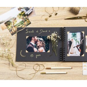 Exacompta 16801E Set Scrapbooking cu album foto 32x22 cm SCRAP ADDICT Negru