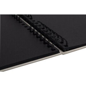 Exacompta 16823E Fotoalbum Spiralbindung 50 schwarze Seiten Polaroid Serie Beige