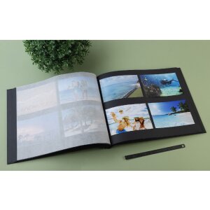 Exacompta 16985E Fotoalbum ARAMY 37x29 cm 40 Seiten Schwarz