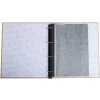 Exacompta 17602E Fotoalbum mit Ringmechanik 60 schwarze Seiten 32x26x4 cm Beige