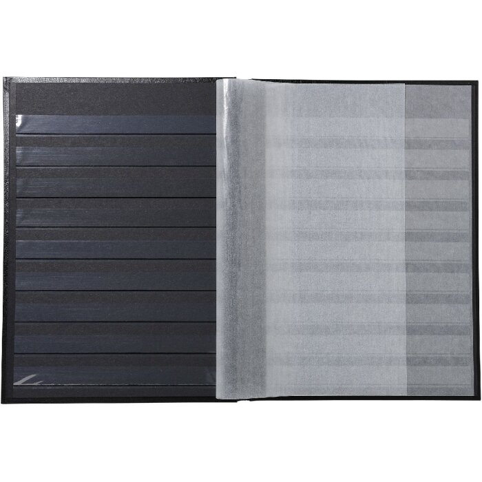 Exacompta 26143E Album de ștampile pe jumătate din piele 32 pagini 22,5x30,5 cm roșu