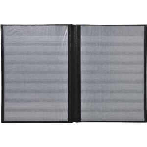 Exacompta 26143E Album de ștampile pe jumătate din piele 32 pagini 22,5x30,5 cm roșu