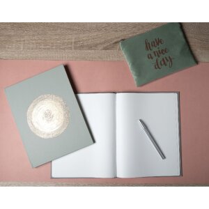 Exacompta 47982E Carte de oaspeți 100 pagini Gold Ellipse Green 27x22cm