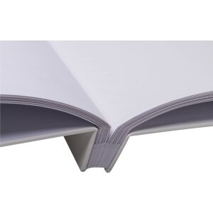 Exacompta 60232E Schraubalbum 40 weiße Seiten Ringflower Design Weiß