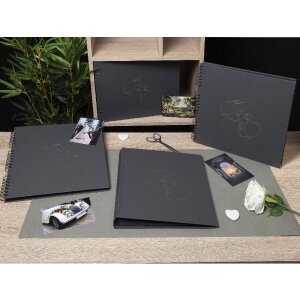 Exacompta 60248E Album cu șurub 40 pagini negru 37x29cm Art negru