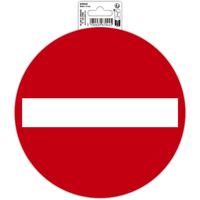 Exacompta Schild Verbotene Richtung 20 cm