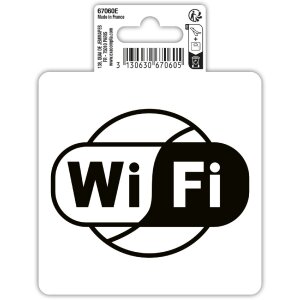 Exacompta Schild Wifi  PVC 10x10cm