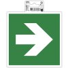 Exacompta 67069B Semn informativ autoadeziv alb săgeată verde 15x15 cm