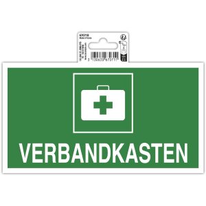 Schild Verbandkasten 20x11cm PVC