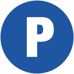 Exacompta Hinweisschild Privatparkplatz 30 cm Blau PP...