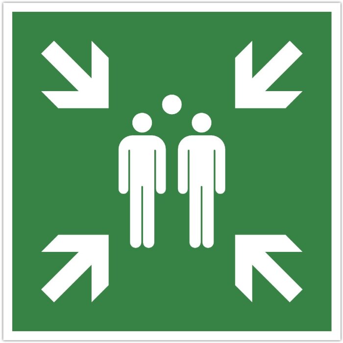 67120E Exacompta semn de informare PP, nu autoadeziv, punct de colectare 30 cm