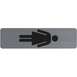 Exacompta Hinweisschild selbstklebend Aluminiumoptik...