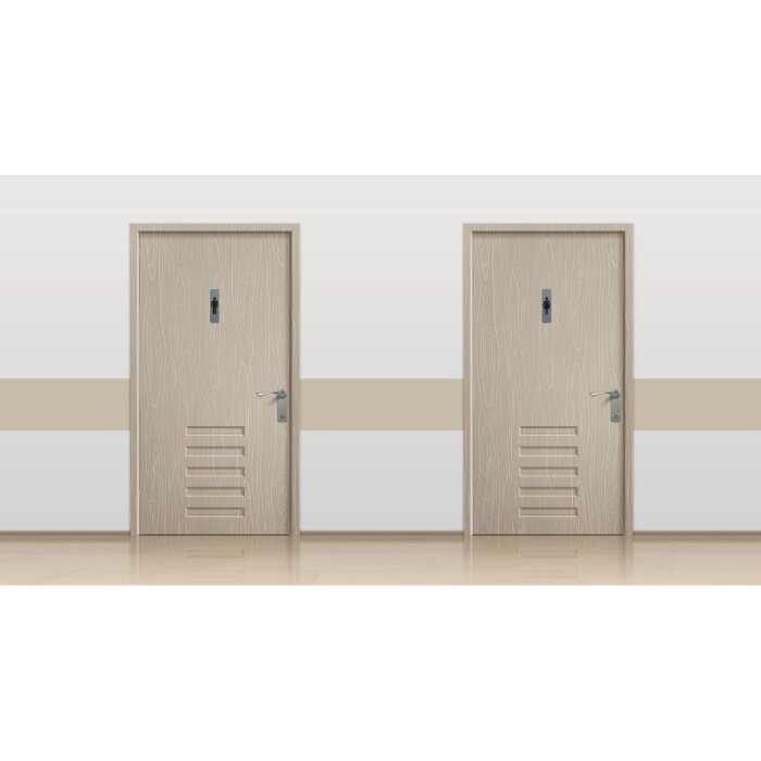 Exacompta semn de informare autoadeziv aluminiu aspect vertical bărbați 16,5x4,4cm