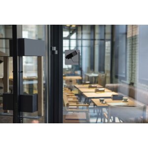 Exacompta 67180E Hinweisschild selbstklebend Videoüberwachung 7,5x7,5 cm Grau