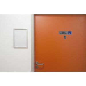 Exacompta 67182E semn autoadeziv numărul 2 aspect aluminiu 2.5x4.4cm