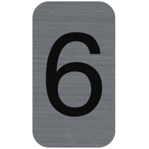 Exacompta 67186E Hinweisschild selbstklebend Ziffer 6...