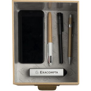 Exacompta 79602E Set de 3 cutii de depozitare Office by me Bej