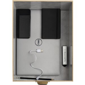 Exacompta 79602E Set de 3 cutii de depozitare Office by me Bej