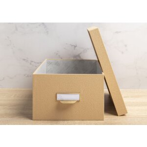 Exacompta 79602E Set de 3 cutii de depozitare Office by me Bej