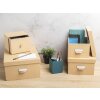 Exacompta 79602E Set de 3 cutii de depozitare Office by me Bej